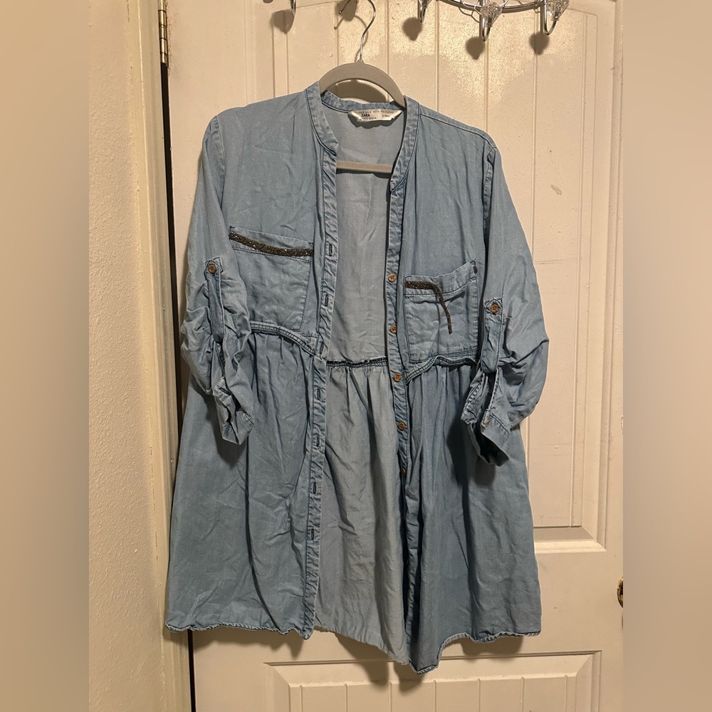 Zara Blue Jean Dress